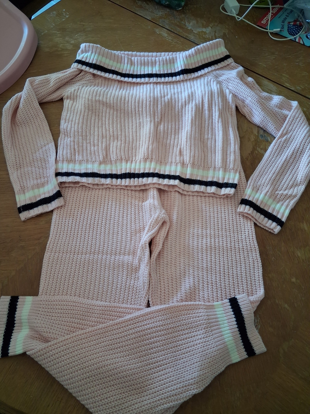 Fashion Nova Blush Pink Ribbed Knit Sweater